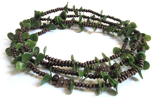 Melinda Young, Succulent Button Neckpiece